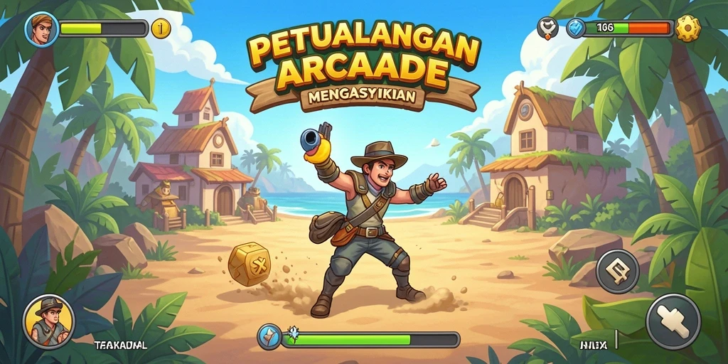 Tampilan menarik dari gameplay 116X yang penuh aksi.