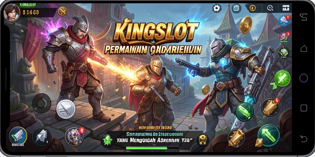 Tampilan gameplay intens dan menantang dari KINGSLOT.