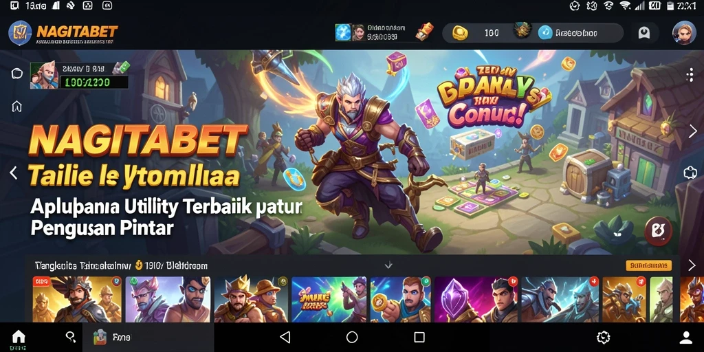 Screenshot utama NAGITABET menampilkan tampilan aplikasi Utility yang intuitif.