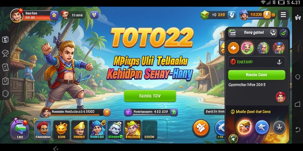 Tampilan antarmuka utama TOTO22 yang memudahkan navigasi.